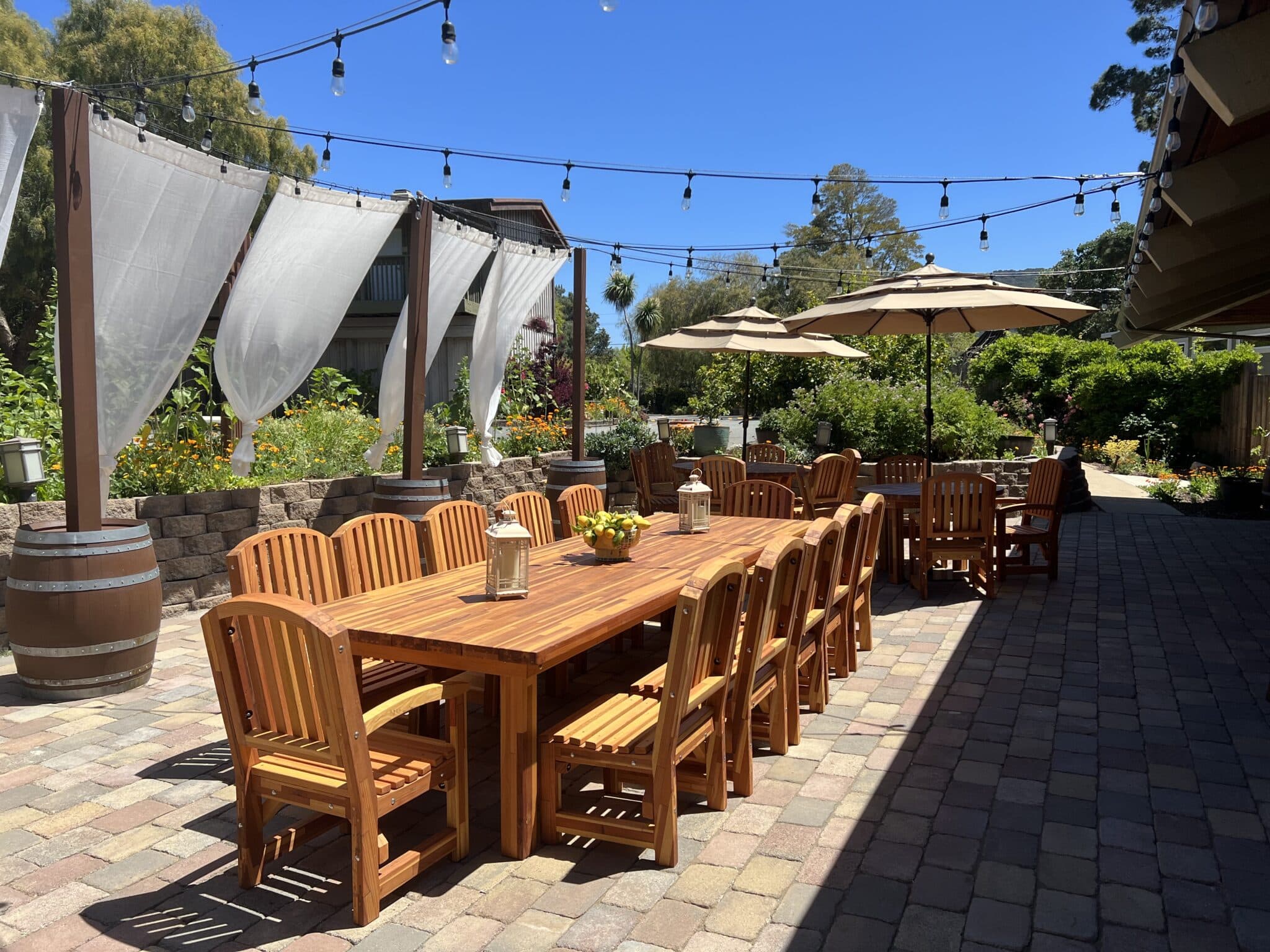 Outdoor dining at Carmel Valley Lodge