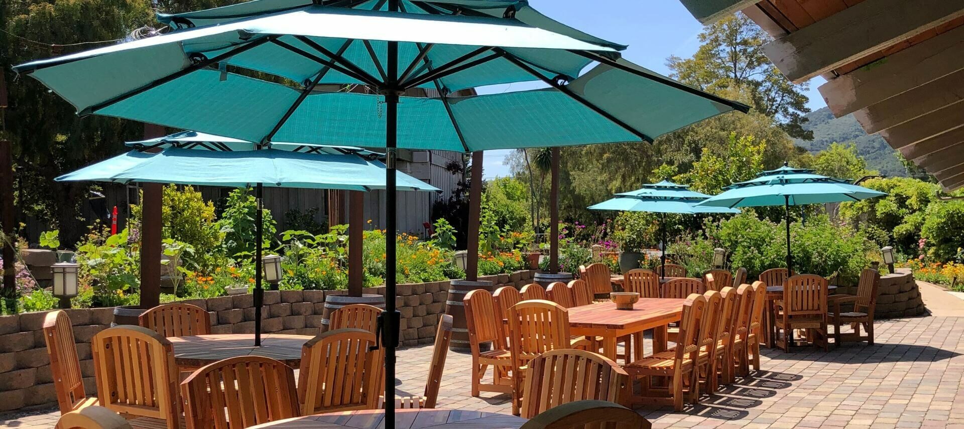 New outdoor patio at the Carmel Valley Lodge